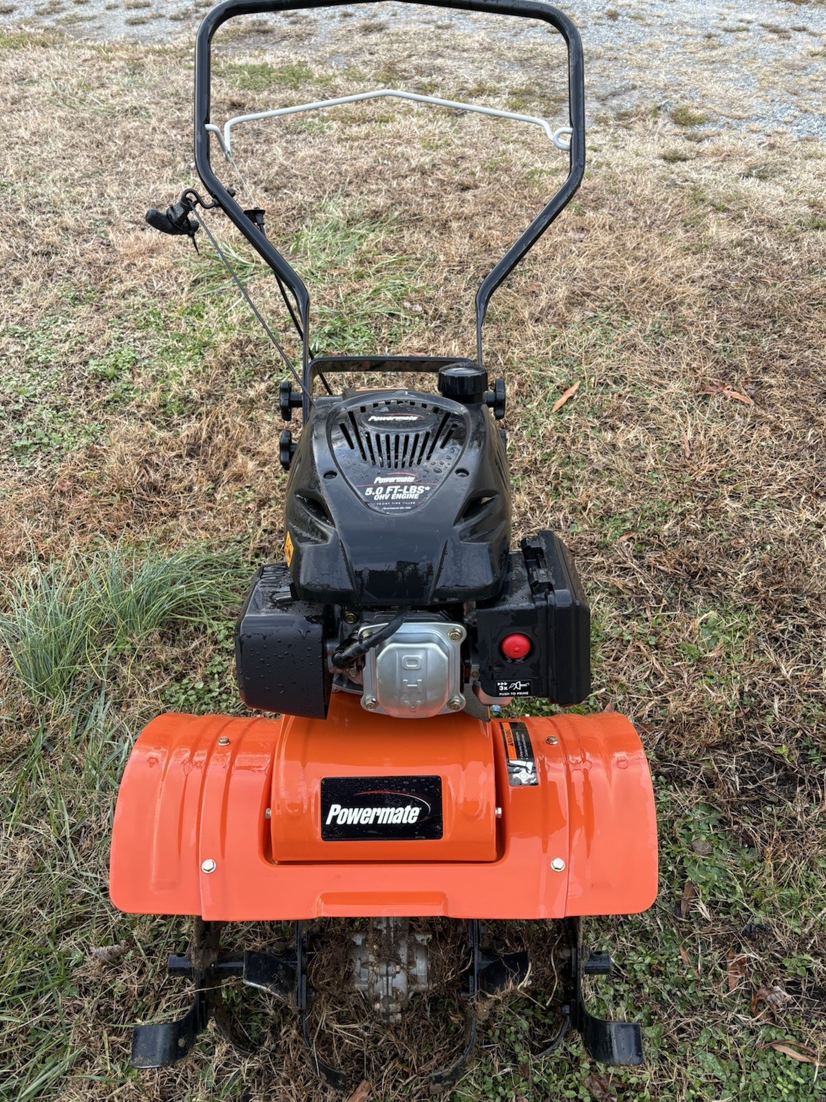 Powermate Front Tine Rotary Tiller has only 6 to 8 hours use
