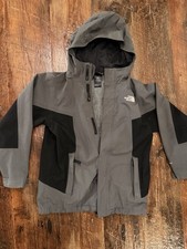 North Face Insulated Rain Jacket In Gray And Black Youth Size Medium 10/12