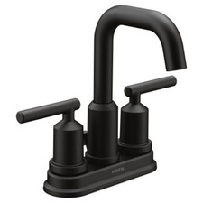 Moen 6150 Gibson 1.2 GPM Centerset Bathroom Faucet - Black