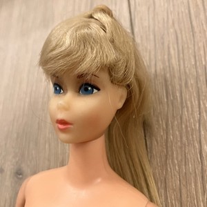 Tenue Vintage Mattel Barbie N°1190 (1969-71) – Maillot Rayé 1 Pièce Pour Poupée Standard