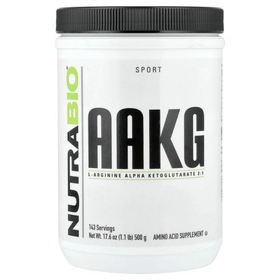2 X NutraBio, AAKG, 1.1 lb (500 g)