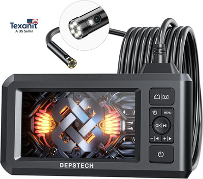Dual Lens Industrial Endoscope, 1080P Digital Borescope Inspection Camera, 7.9Mm