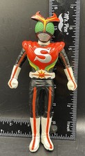 Bandai 1989 Kamen Rider Shocker Vinyl Figure Silver Emblem