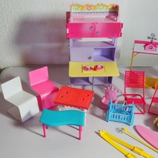Vintage Puppenmöbel Konvolut Mattel Barbie Shelly Möbel Zubehör Set 90er