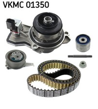 Wasserpumpe + Zahnriemensatz SKF VKMC 01350 für VW POLO 5 6R1 6C1 TDI AUDI A1 3
