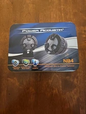 2 New Power Acoustik NB-4 500 Watt Car Tweeters With Built in Crossover