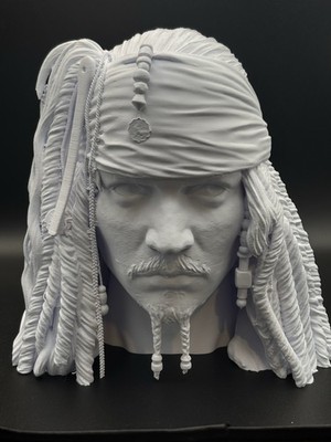 3D Jack Sparrow Fluch der Karibik Büste