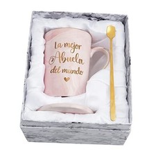 - Grandma Gifts, Best Grandma Ever Mug, Abuela Gifts in Spanish, Gifts Pink