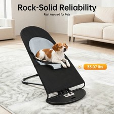 Portable Pet Rocking Chair Folding Bed Medium sized Dog Cat Sunbathing Rest