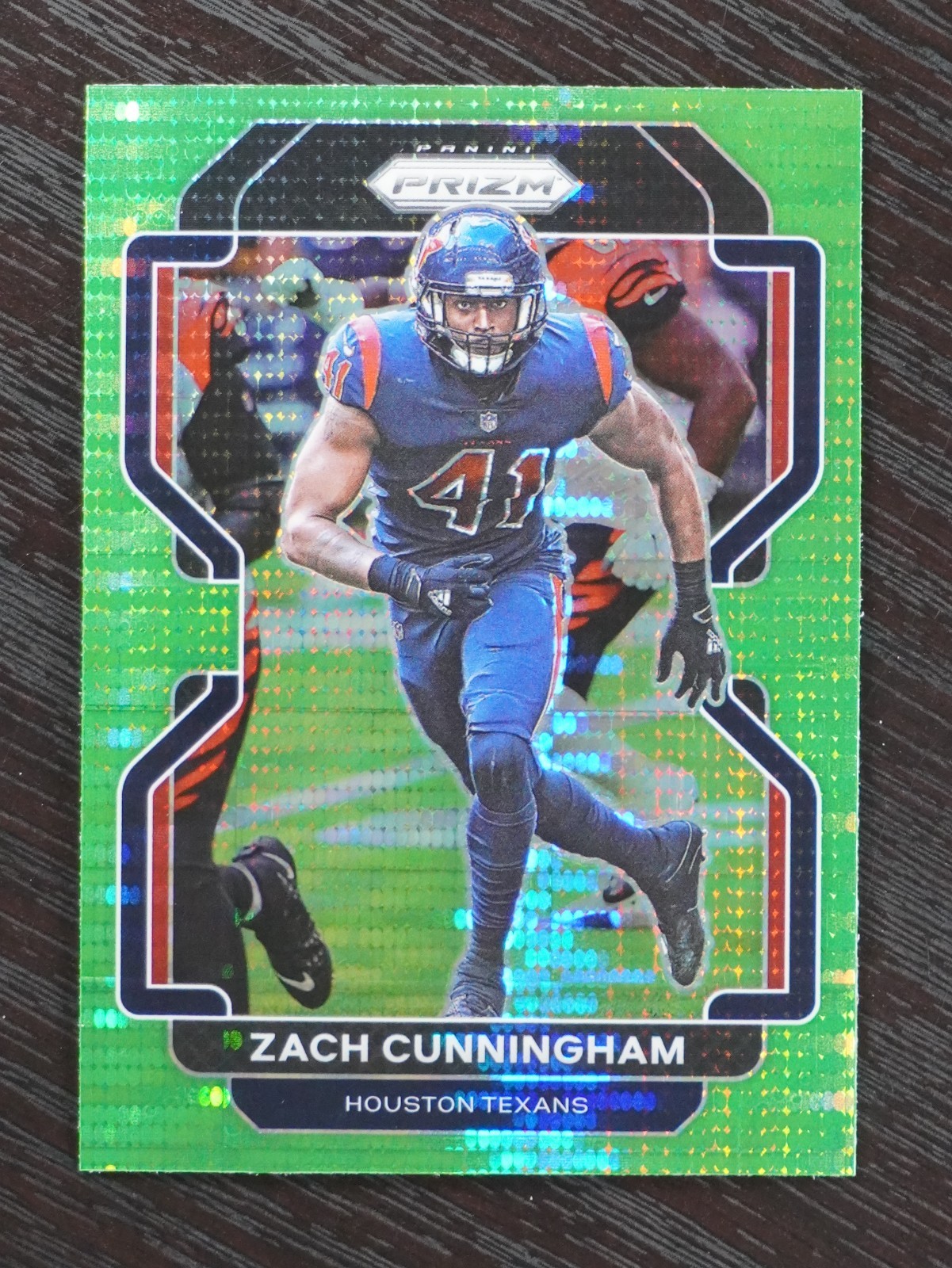 2021 Panini Prizm #38 Zach Cunningham Neon Green Pulsar