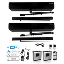 Automatic Dual Door Opener Simultaneously with Handicap Non-Touch Sensor Switch