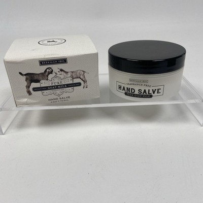 Beekman 1802 Pure Goat Milk Hand Salve 2.5oz Fragrance Free Moisturizer