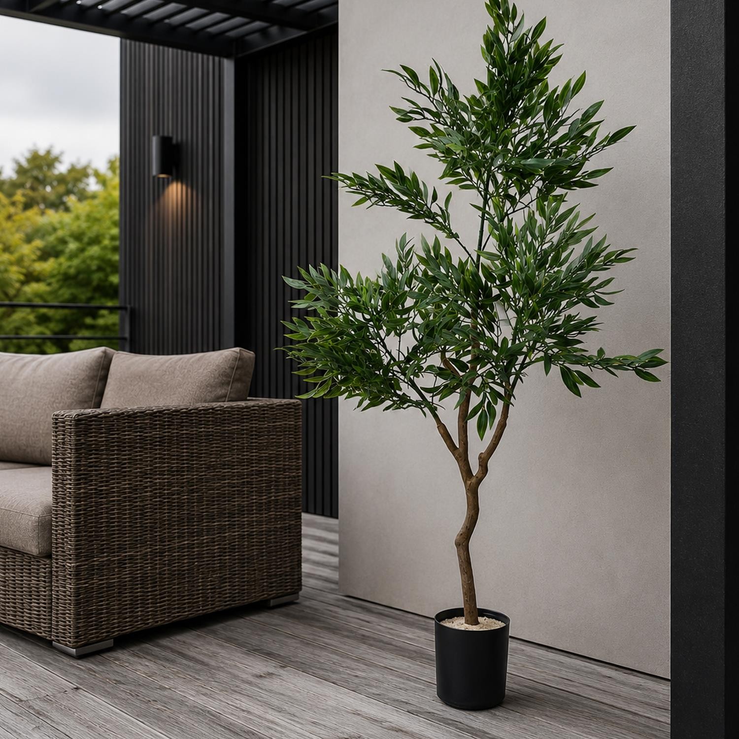 Leaf Realistic Artificial Japanese Fruticosa Ficus Tree - Image 2