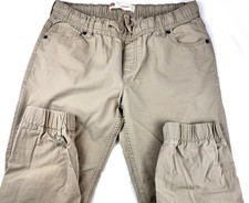 Levis Ripstop Joggers Boys XL Pants 100 Cotton Khaki Tan Elastic Waist