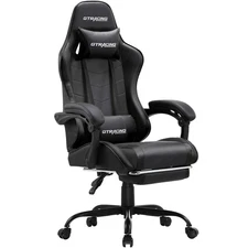 GTRACING GTWD-200-BLACK Ergonomic Gaming Chair with Adjustable Pillows and