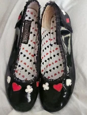 Pleaser Funtasma Contessa Alice in Wonderland Court Shoes Dress Hearts Size 10
