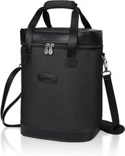 Wine Carrier Bag Insulated 6 Bottle Cooler Protection Carrying Tote Case Travel