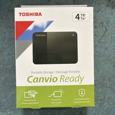 Toshiba Canvio Ready 4TB Portable External Hard Drive USB 3.0 HDTP340XK3CA Black
