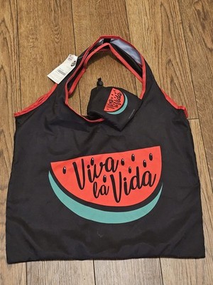 Viva La Vida Frida Kahlo Watermelon Tote Mexico Musuem Bag Nwt Rare