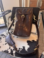 Mulholland Brothers Leather Wine Carrier Bag 2 Bottle Capacity