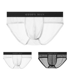 Perizoma uomo uomo vestiti pantaloncino trasparente Sissy morbido estivo a U mar