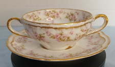 Theodore Haviland Limoges France Bouillon Cup and Saucer