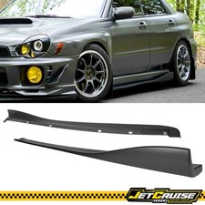 Fits 02-07 Subaru Impreza Wrx Sti Cs Style Side Skirts Extension Rocker Panel Pp