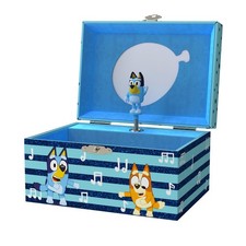 Mini Treasures Bluey Jewelry Box for Girls - Musical with Blue