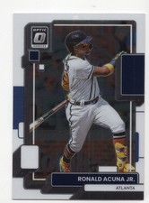 Ronald Acuna Jr. 2022 Donruss Optic #128 Atlanta Braves Baseball Trading Card