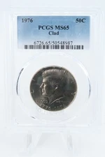 1976-P PCGS MS65 Clad Kennedy Half Dollar Business Strike 50C