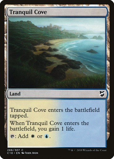 NM Tranquil Cove, MTG, Commander 2018, Magic the Gathering, 288