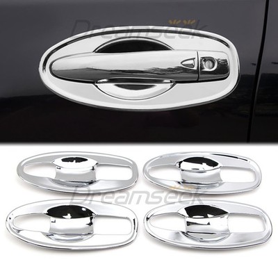 For 2014-2020 Nissan Rogue X-Trail T32 Chrome Door Handle Bowl Cavity Cover Trim