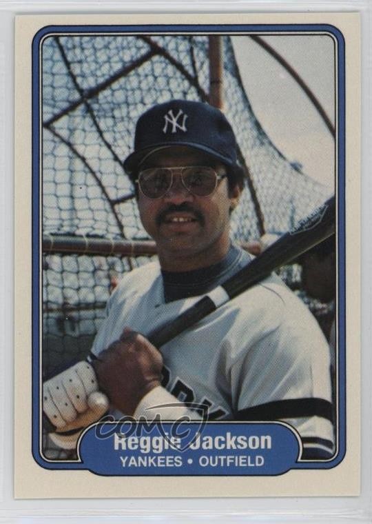 1982 Fleer Reggie Jackson #39 HOF 1q6h