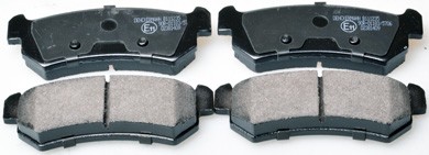 Rear DENCKERMANN B111235 Brake Pad Set, disc brake for CHEVROLET,DAEWOO,SUZUKI