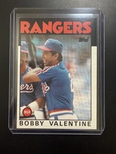 1986 Topps #261 Bobby Valentine Texas Rangers