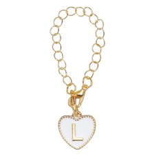 Letter Charm Accessories for Stanley Tumbler Cup Name ID Letter L White