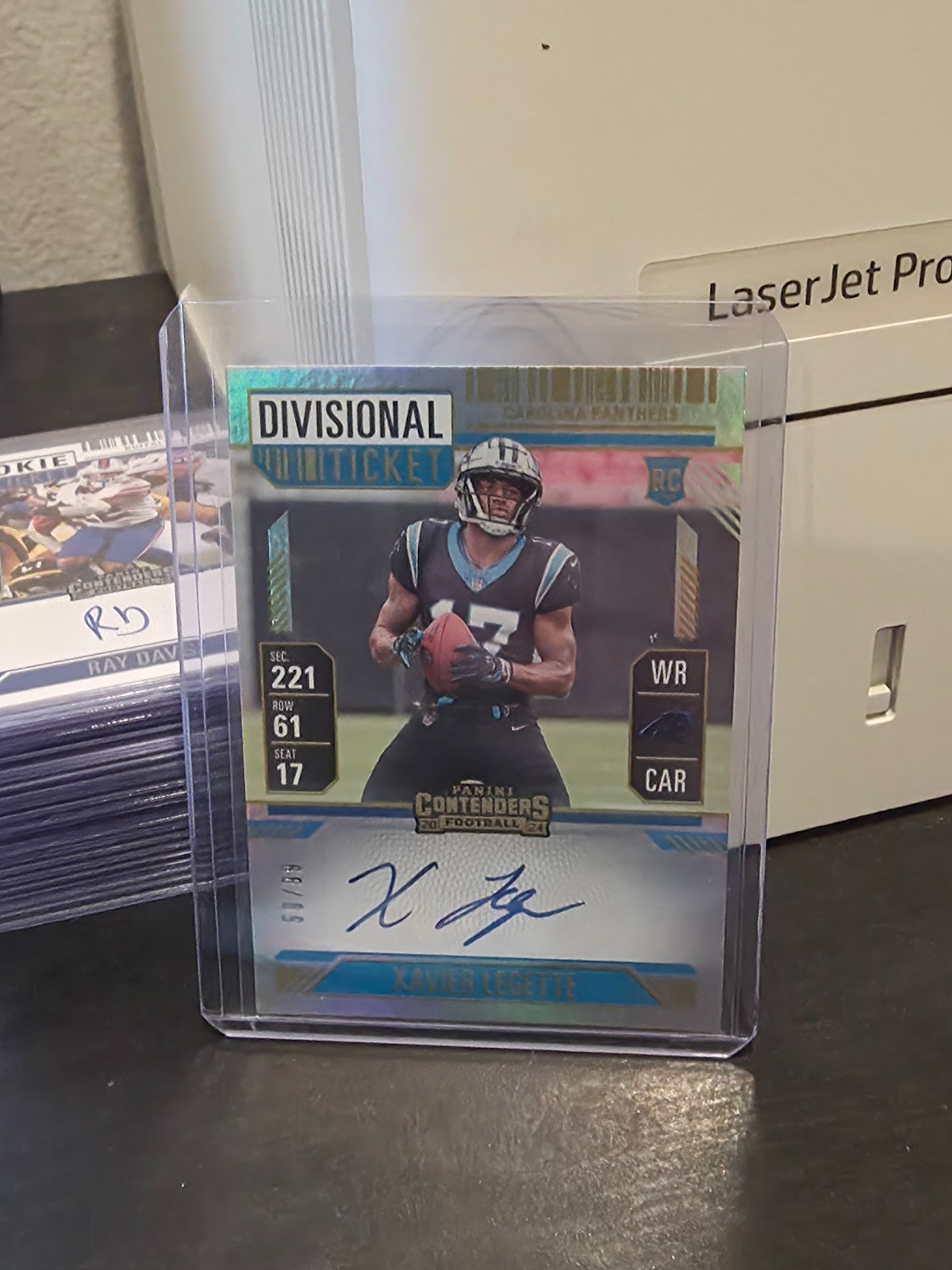 2024 PANINI CONTENDERS XAVIER LEGETTE #107 RC DIVISIONAL TICKET ON CARD AUTO /99