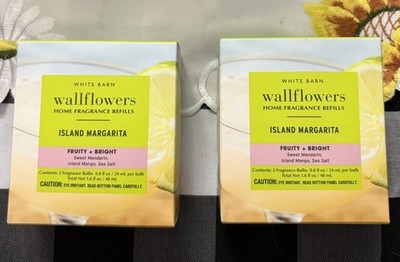 Bath & BodyWorks Island Margarita Wallflowers Refill Bulbs      2 Set of 2