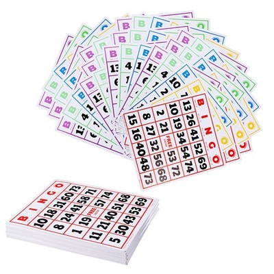 GSE Jumbo Bingo Cards with Easy-Read Numbers, 50 Reusable Bingo Sheets