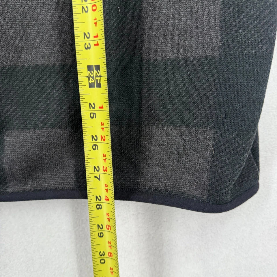 Columbia Men’s Medium 1/2 Zip Fleece Pullover Black Gray Plaid Jacket - Image 4 of 4