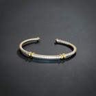 David Yurman Petite Helena Classic Cable Station Bracelet with Diamonds
