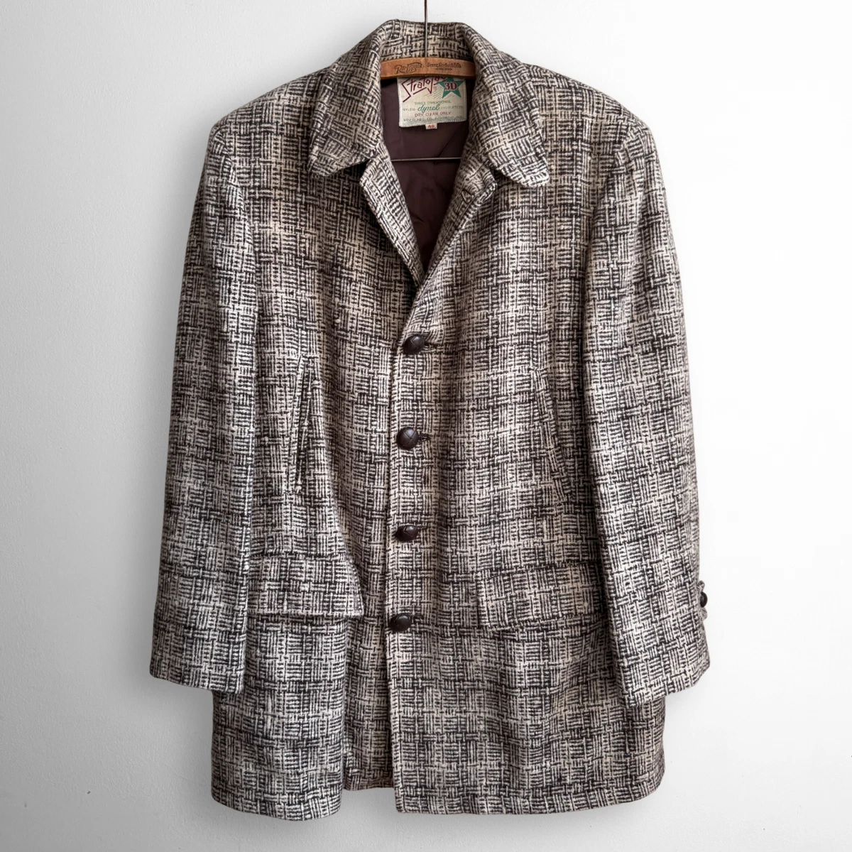Tweed Vintage Outerwear Coats & Jackets for Men for sale - eBay