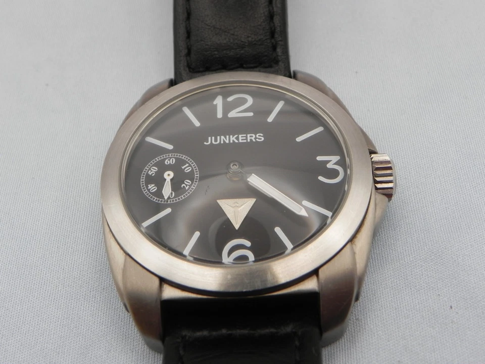 Reloj Piloto Junkers 6430-2 Atlantikflug Titanio Cuerda Alemania con Correa Probado Foto 2 de 4