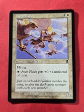 2001 Magic The Gathering Odyssey #8 Aven Flock, C, NF, cd1