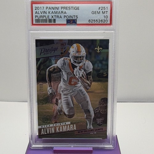 Alvin Kamara [Purple Xtra Points] #251 2017 Panini Prestige card