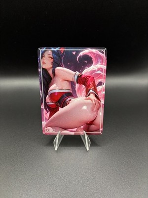 Ahri Riftbound Waifu Card TCG Full Art Waifu Legends Custom Goddess Anime