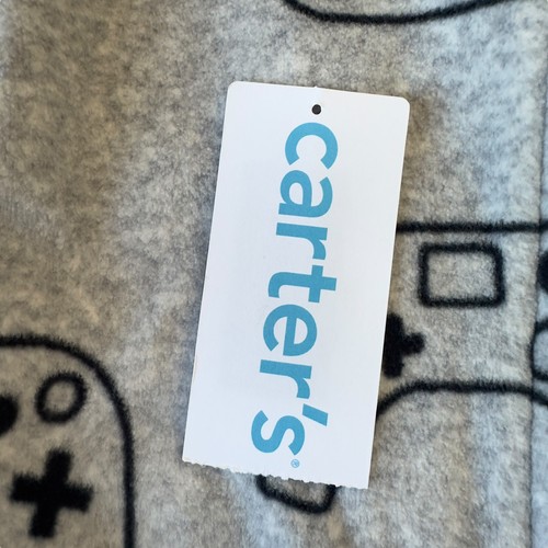 Carter’s Fleece Jumpsuit Pajama Sleeper Boys 6 Video Game Controller - Picture 4 of 12