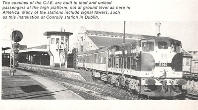 CIE B146 Diesel Connolly Station Dublin Ireland 5.25'' x 3'' Vintage Mag Excerpt