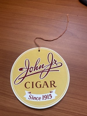 Vintage John Jr. Cigar, Store 2 Sided Hanging Advertising Cardboard Sign