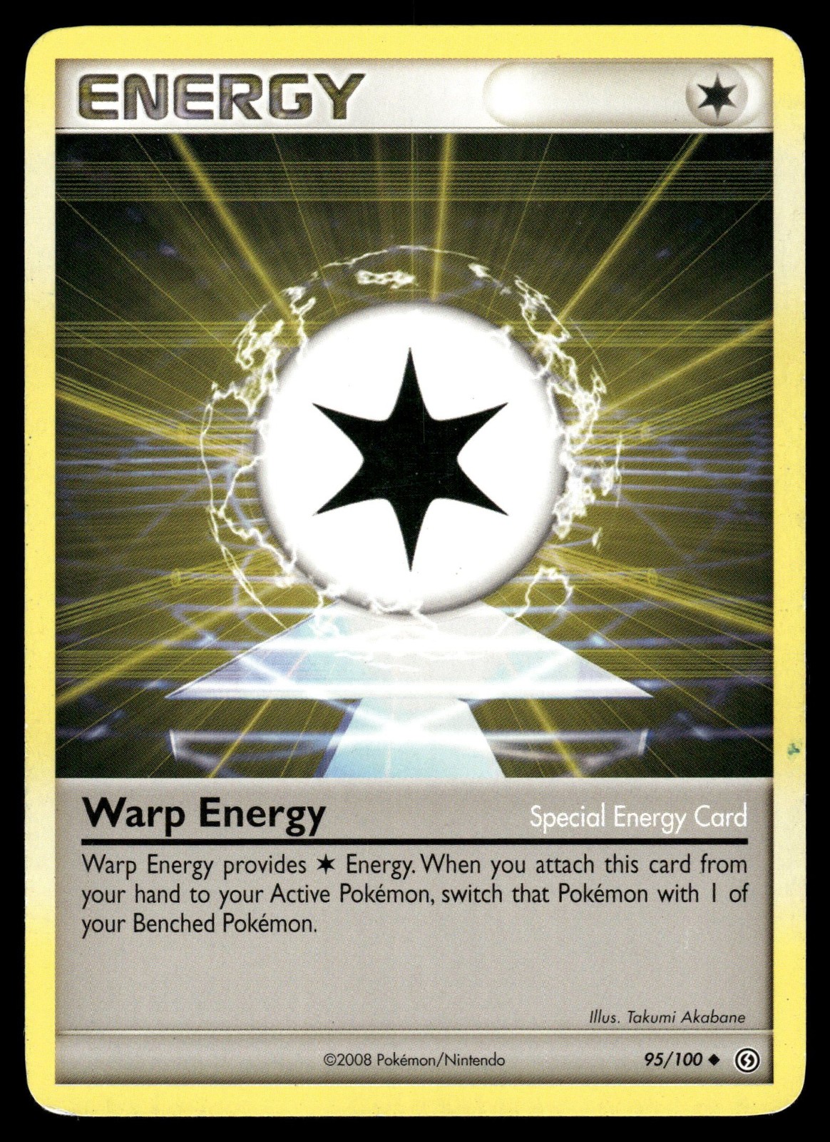 WARP ENERGY - 95/100 Uncommon Stormfront Pokemon MP